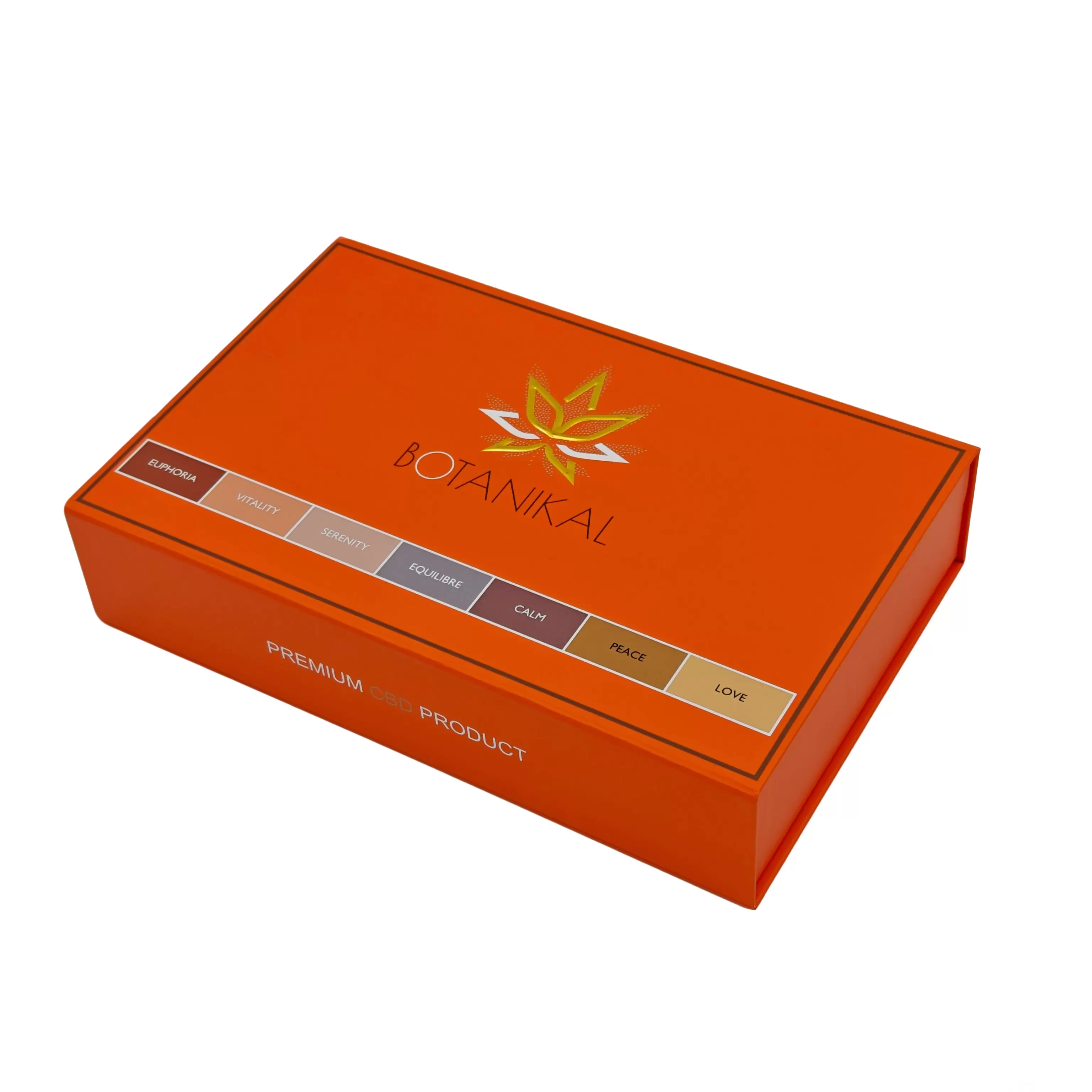 Decorative magnetic paperboard box with luxury finish